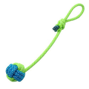 Various dog toys. Rope, ball, knot,  for chew, bite